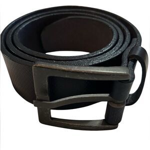 Lebrutt Montreal, genuine, Italian leather belt, size 34 Men's Black